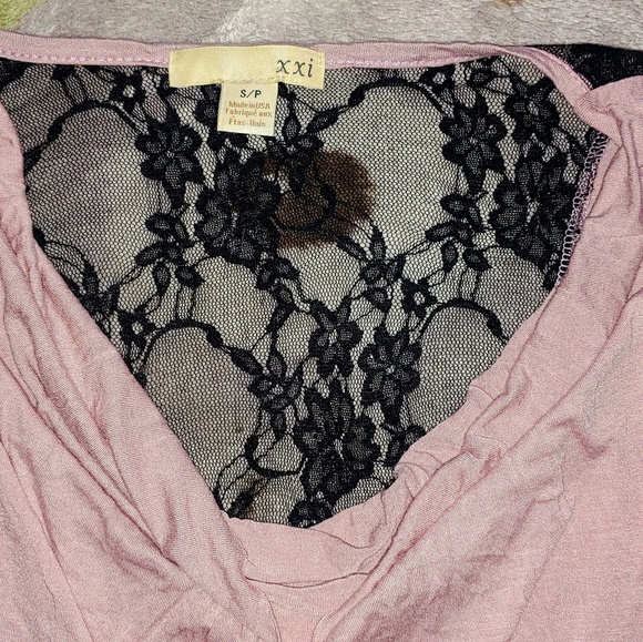 NWOT Forever21 Cowlneck & Lace Dress - Picture 2 of 4